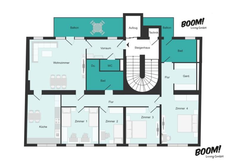 Ekskluzywne 6-pokojowe mieszkanie z balkonem w II dzielnicy od I kwartału 2025