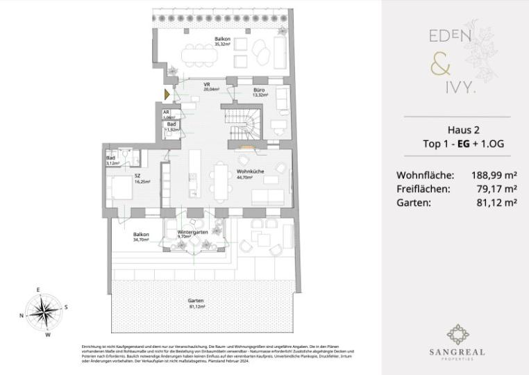 EDEN IVY - SPACIOUS GARDEN APARTMENT OVER TWO FLOORS