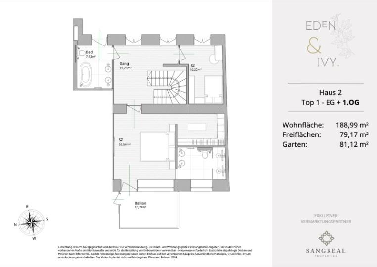 EDEN IVY - SPACIOUS GARDEN APARTMENT OVER TWO FLOORS